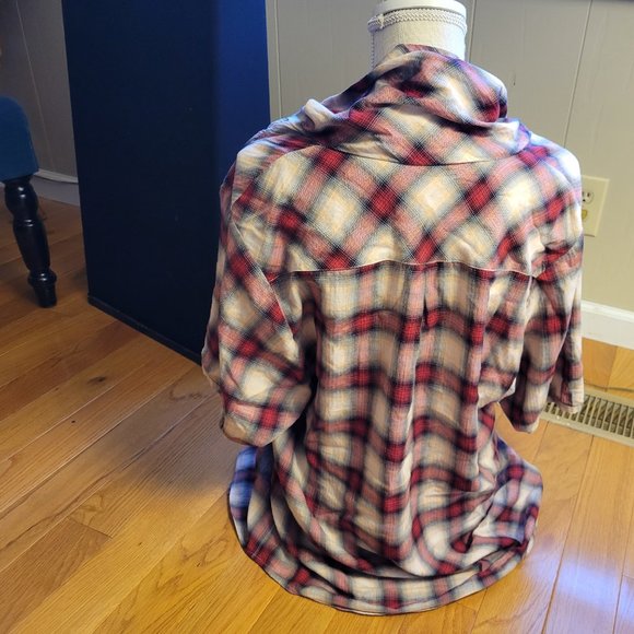 Vince cowl neck buttondown tunic w pockets m - Picture 3 of 3